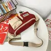 Mochila Ins de Marca Tendência Feminina Casual Estilo Japonês Bolsa Transversal Versátil Cor Contrastante Bolsa de Peito para Casal Bolsa de Ombro para Comutador Viagem Masculina