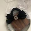 Celebrante de Internet Vintage Pedrería Lazo de Terciopelo Cuerda para el Cabello Accesorios Avanzados para el Cabello Lazo para el Cabello Tendón de Goma Cola de Caballo Alta Diadema Tocado