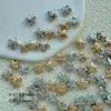 Cuentas de plástico CCB de estrella de mar pequeñas, cruz geométrica perforada, accesorios para pulsera y collar de joyería DIY hechos a mano transfronterizos