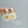 Pendientes de Borlas con Cuentas de Flores Coloridas Estilo Vacaciones de Verano, Dulce Estilo Bosque Nuevo Modelo 2026, Pendientes de Personalidad Frescos y Únicos