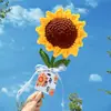 Buket de girasoles gigantes de colores, buket de girasoles tejido, un gran regalo para los maestros al inicio del ciclo escolar