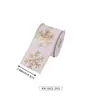 Cinta de lino sintético en stock para decoraciones navideñas, cinta navideña impresa a medida con purpurina, transfronterizo a medida