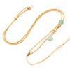 Cuerda para collar de cuentas planas de agua DIY colgante de jade ágata cera de abeja al por mayor ajustable para hombres y mujeres cordón unilateral de loto