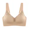 Sujetador sin costuras para mujer para pechos pequeños, con push-up y soporte lateral para prevenir la flacidez, encaje, copa fija, sujetador ajustable