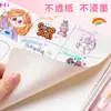Caneta Gel Contorno Colorida com Glitter de Alta Capacidade para Estudante, Caneta Marcadora Highlighter para Planner Estudantil Infantil