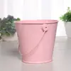 Brinquedos de Praia para Crianças Mini Balde Pequeno de Ferro Suculentas Plantas Verdes Plantio Balde de Ferro Folha de Flandres Balde de Armazenamento para Desktop
