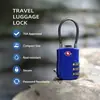 Viaje al Extranjero Tsa Cerradura de Aduana Colorido Combinación de Colores Candado de Gimnasio con Cuerda de Acero Candado de Contraseña