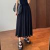 Saia longa estilo estrangeiro para pernas longas e cintura alta saia em A saia fina de comprimento médio feminina nova primavera e verão Z0418Q