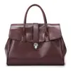 Bolso Bandolera Tacto de Alta Gama Cuero Suave Curtido Vegetal Bolso para el Trabajo Simple Gran Capacidad Práctico Bolsa Grande de Comercio Exterior Venta al por Mayor Personalización