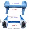 Coche de balanceo para niños Patas de soporte Rueda trasera Accesorios Coche mecedor para niños Rueda de llanta Redonda Cuadrada Soporte de rueda