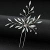 Europa y Estados Unidos transfronterizo especialmente para horquilla de pelo en forma de U de diamante de vidrio de proteína afilada horquilla novia tocado de boda accesorios para el cabello