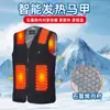 Novo Colete Aquecido 16 Zonas de Aquecimento Masculino Inverno Quente Inteligente Elétrico Colete Aquecido Roupas Aquecidas