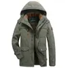 Chaqueta de Algodón Cálida para Hombre con Forro Polar, Espesor Medio, Estilo Nuevo, Cortavientos Casual para Exteriores, Transfronteriza, Otoño e Invierno