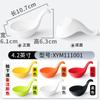 Plato pequeño de melamina de colores para salsas, Vajilla comercial tipo porcelana, Plato en forma de corazón con asa, Plato para condimentos, Plato para condimentos de restaurante de hot pot