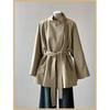 Nuevo Trench Coat Estilo Coreano para Mujer 2026 Nuevo Otoño Estilo Old Money Estilo Británico Abrigo Coreano de Longitud Media Entallado a la Cintura