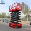 Plataforma Elevatória Tesoura Autopropelida Veículo de Manutenção para Trabalho em Altura Empilhadeira Hidráulica Totalmente Automática