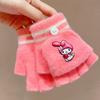 Luvas pequenas infantis Conjunto de meio dedo para bebês Meninas e meninos Inverno Espessado Quente À prova de vento Infantil Outono e Inverno Conjunto de cinco dedos