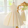 Vestido de Primeira Festa de Aniversário para Menina Vestido de Verão para Bebê Menina Infantil Princesa Vestido para Daminha de Honra Casamento Vestido Rodado Estiloso