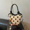 Bolso de Lunares de Nicho Shuai Mi para Mujer, Nuevo Bolso Cruzado Tipo Cubo de Moda Verano 2026, Bolso de Mano Pequeño Exquisito