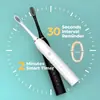 Cepillo de dientes eléctrico sónico de 6 velocidades transfronterizo para parejas, portátil para viajar, cerdas suaves, impermeable, recargable por USB, limpieza inteligente