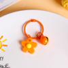 Traje de flores de colores, pequeño regalo, estilo coreano, Hyun-a, pegamento suave, pequeña campana de flores, bolso, colgante, joyería, llavero, colgante