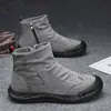 Botas Martin de caña alta, nueva colección de otoño para hombre, zapatos de trabajo transpirables, modernos y versátiles, antideslizantes, casuales y adecuados para trabajos industriales y de seguridad