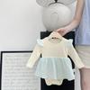 Bolsa Super Fofa para Bebê Menina Roupa de Peido Outono Roupa Doce Fofa de Princesa para Bebê Recém-nascido Macacão de Escalada