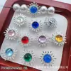 Caja Mágica Mariposa de Diamante Calabaza Corazón Flor Redonda Multicolor Ocho Agujeros Separadores Cuentas DIY Pulsera de Cuentas Accesorios para Collares