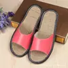 Chinelos de Couro de Verão Sapatos de Casa Internos Masculinos e Femininos Chinelos de Casal