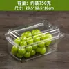 Caixa de Embalagem Descartável para Frutas Caixa Plástica Transparente Caixa de Embalagem para Morango 0,5kg Retangular com Tampa 500g