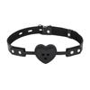 Mordaza de silicona con tres agujeros para el amor, color negro y rojo, divertida, para parejas, juguete sexual para coquetear.