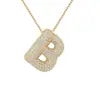 Collar Nuevo Estilo Europeo y Americano 2024 con Incrustaciones Collar de 26 Letras Burbuja Moda para Mujer Regalo de Cumpleaños Joyería