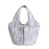 Bolsa de Tela Bordada Bolso de Mano para Mujer Gran Capacidad Múltiples Bolsillos Bolso Cubo para Viajes Diarios Bolso de Tela Simple Nuevo Estilo 2026 Bolso de Hombro