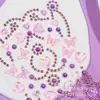Rhinestone de Cristal PF Decoración de Manual de Estéreo DIY Mariposa Linda Corazón Diario Transparente Pegatinas de Recompensa para Niños