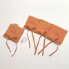 Bolsa de alta gama con solapa de microfibra para moño, para joyería, anillos de oro y empaque de regalos pequeños; logo personalizable disponible