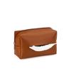 Bolsa de pañuelos para atar en el asiento trasero del coche, bolsa de almacenamiento a prueba de polvo, bolsa de pañuelos para reposabrazos, bolsa de pañuelos de cuero para parasol, en stock