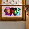 Va-F735 Pegatinas de Pared Decorativas para Dormitorio, Sala de Estar, Entrada, Perro Divertido Pintado con Láser, Autoadhesivas, Venta al por Mayor, Exportación
