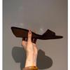 Novedad Primavera y Verano Chanclas de Cuña de Una Sola Tira para Mujer Estilo Coreano Sandalias de Cuña Media para Vacaciones en la Playa para Usar Afuera Chanclas