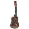 Pequena Guitarra Infantil 25 polegadas Guitarra de Madeira Linden Madeira Guitarra Pequena de Madeira Seis Cordas Brinquedo Infantil para Iniciantes Fábrica de Instrumentos Musicais