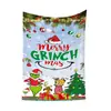 Decoración de Cubierta de Puerta de Navidad Tela Colgante Monstruo Peludo Verde Cubierta de Puerta Grinch Cortina de Puerta Grinch de Navidad Tapiz de Año Nuevo Juego de Puerta Fondo