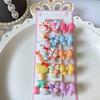 Novo Cartoon Gato Liga Hairpin Set Box Crianças Quebrado Hairpin Card Set Sem Lesão de Cabelo Menina Bangs Clip