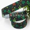 197137,22mm Natal impressão fio webbing DIY arco artesanal acessórios de material de embalagem