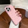 Patrón de cuero adecuado para la funda del teléfono Apple 16PRO Wave Point iphone12/15 Funda suave resistente a caídas Funda protectora simple 13