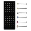 Piercings de Nariz, Pendientes de Alta Gama, 60 Piezas en una Caja, Acero Inoxidable con Borlas Incrustadas de Diamantes, Tamaños 1.5, 2.0, 2.5, Colores Mixtos, Piercings de Labio para Mujeres