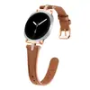 Aplicable para Samsung Watch 8 Nuevo Correa de Cuero con Pedrería en Forma de T Watch 8 Clásico Adelgazante Correa Inteligente de Cuero para Reloj