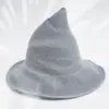 Sombrero de Bruja de Punta Explosivo Transfronterizo para Mujer Personalidad Sencilla Sombrero Mágico Para Juegos de Rol Fiesta de Todos los Santos
