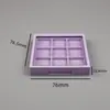 Fornecimento Direto da Fábrica Caixa de Sombras Nove Cores Botão de Pressão Quadrado Blush Contorno Cor Material de Embalagem para Maquiagem Pode Adicionar Logotipo