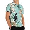 Moda Verão 2026 Nova Camisa Polo Masculina Europeia e Americana Slim Fit Confortável Camisa Tendência com Meio Zíper