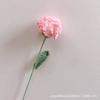 Clavel artificial tejido a mano, flor de lana, ramo de punto terminado, venta al por mayor, regalo para el Día del Maestro, Día de la Madre
