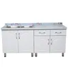 Gabinete Estufa Fregadero Gabinete Cocina Económico Acero Inoxidable Gabinete Lavar Platos Casa de Alquiler Simple Pequeño Gabinete